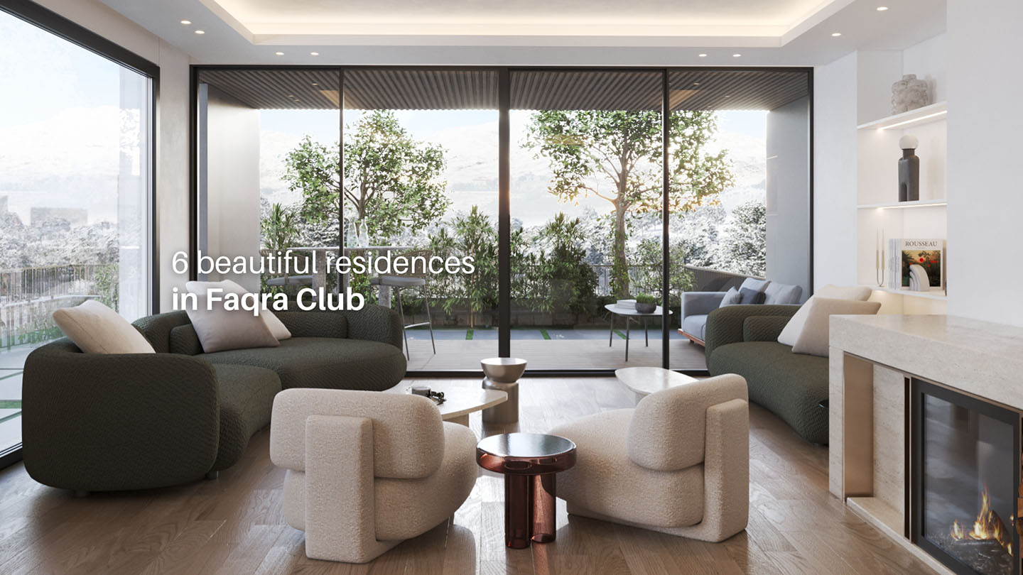 5 min walk from Faqra Club